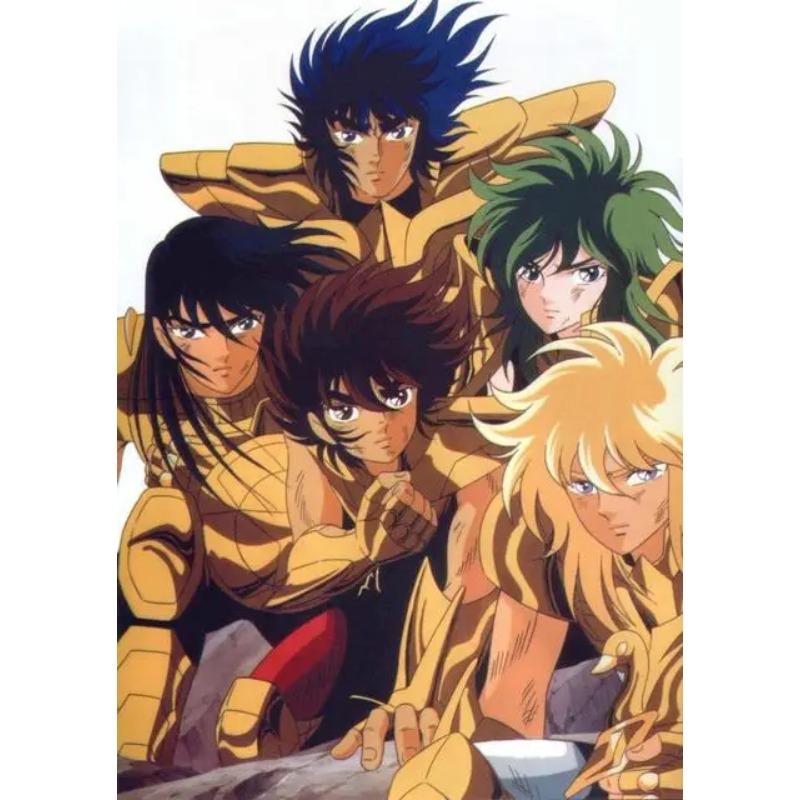 Klassische Anime Saint Seiya Poster Drucke Japan Cartoon Jungfrau Goldener Ritter Leinwandbild Wandkunst Bild Wohnzimmer Heimdekoration