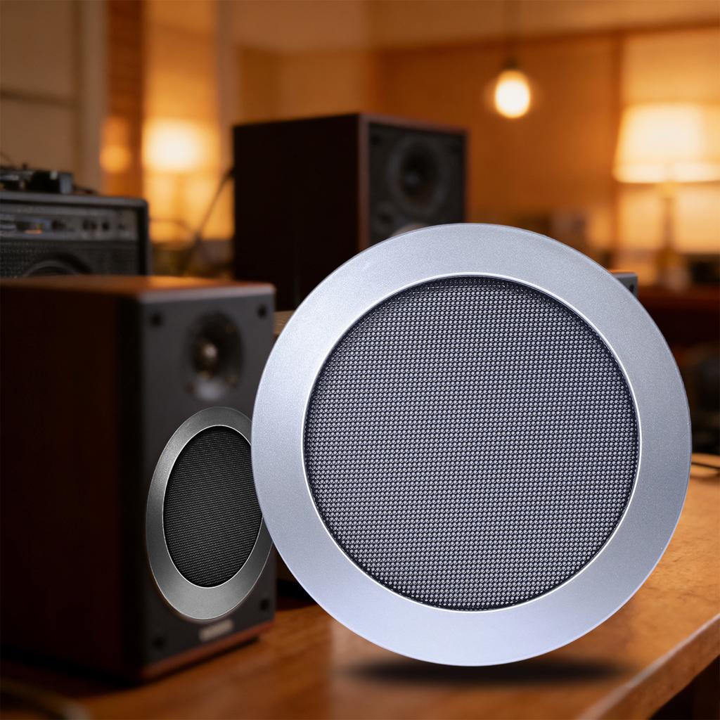 4inch Speaker Net Cover Home Home Mesh Enclosure Speakers Plastic Frame Metal Iron Wire Grilles