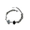Design Geometric Unique Cats Eye Bracelet In Titanium Steel For Women