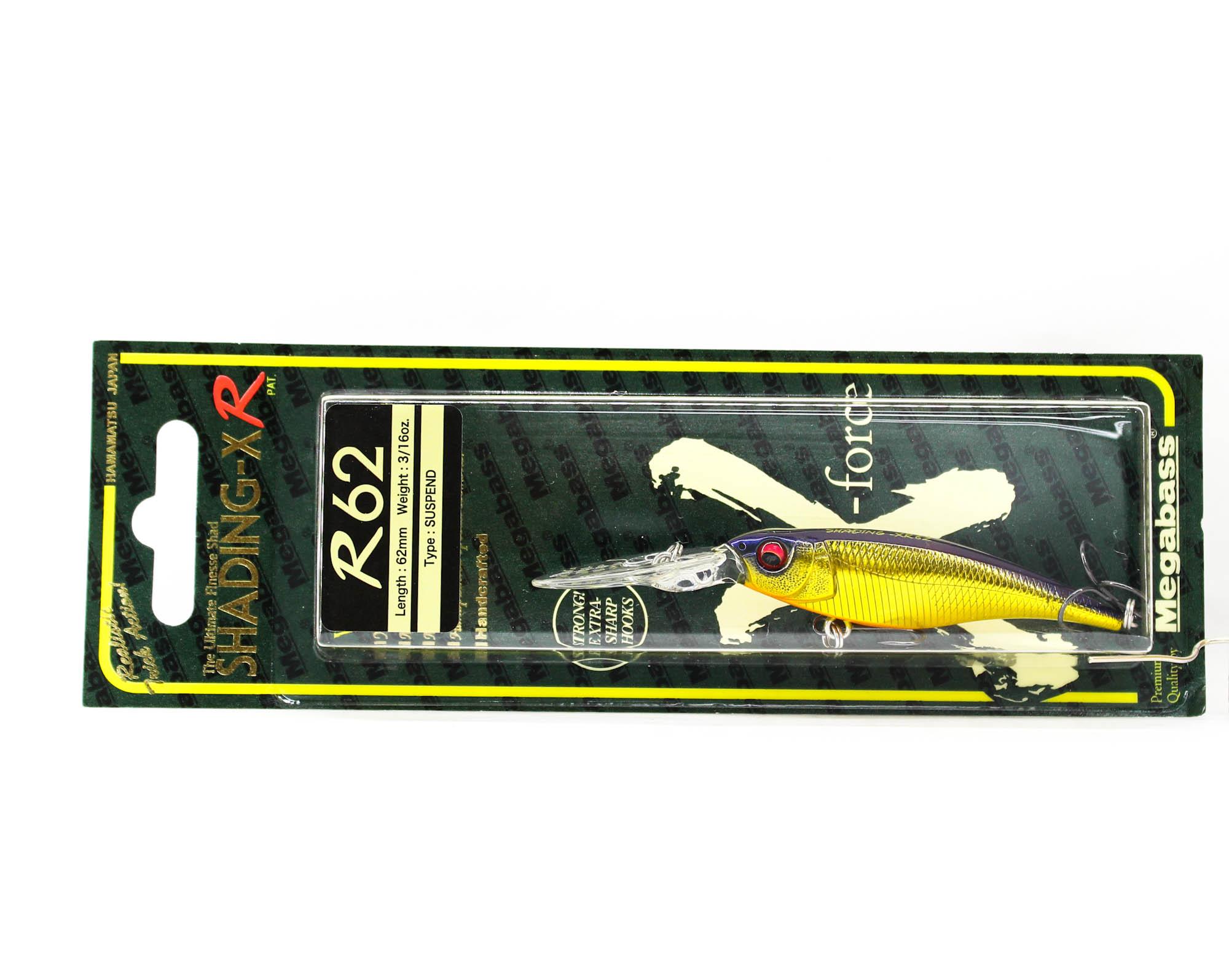 Megabass Shading X R 62SP Suspend Lure M IL Champagne Gold (9994)