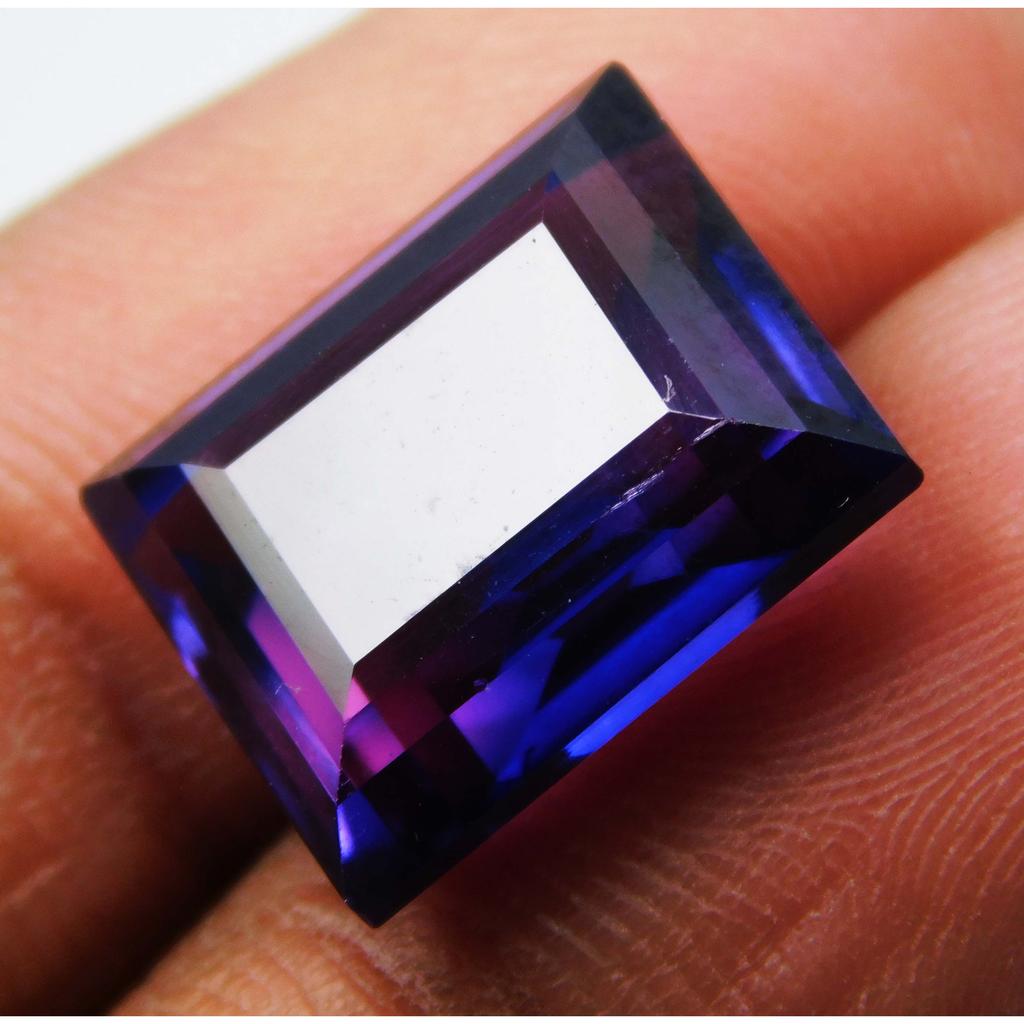 Extremely Rare 10.90 Ct Natural Purple Tanzanite Emerald Cut CERTIFIED Loose Gem A-2532