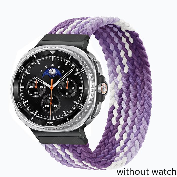 Elastic Braided Solo Strap for Samsung Galaxy Watch 8/8 Classic 40mm 44mm 46mm Nylon Band for Galaxy Watch Ultra(2025) 47mm Brac