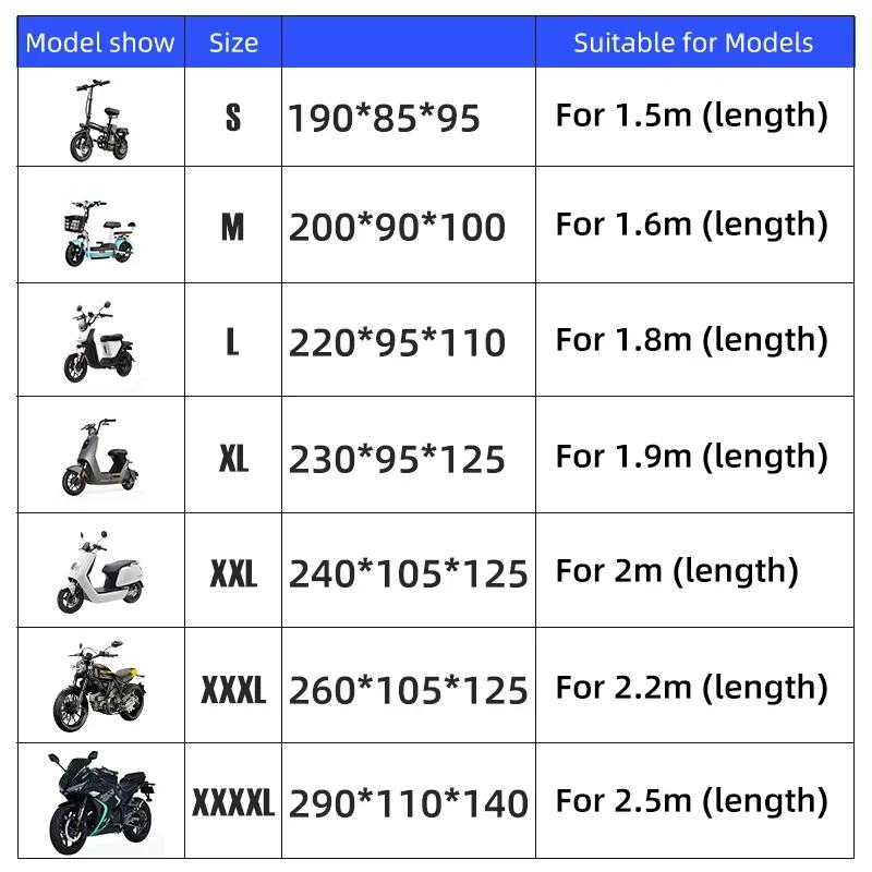cwcr1 Motorcycle Cover Waterproof Dustproof UV Protective Outdoor Scooter Motorbike Rain Cover for Honda CRF CB CR XR CRM CBR 125 250