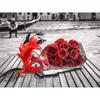 Pittura diamante 5D fai da te vaso rose diamante arte mosaico diamante ricamo trapano rotondo completo decorazione della casa