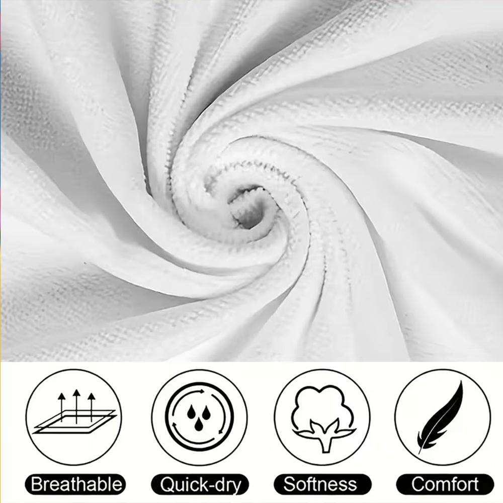 Smiley Flowers and Butterfly Design Beach towel quick-drying for travel outdoor sports jogging beach and swimming