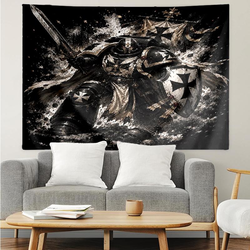 Warhammer 40k Druck-Wandteppich, Hintergrund, Einfache Montage, Ideal für Schlafzimmer, Büro & Wohnzimmer, mit Ästhetischer Wanddekoration.
