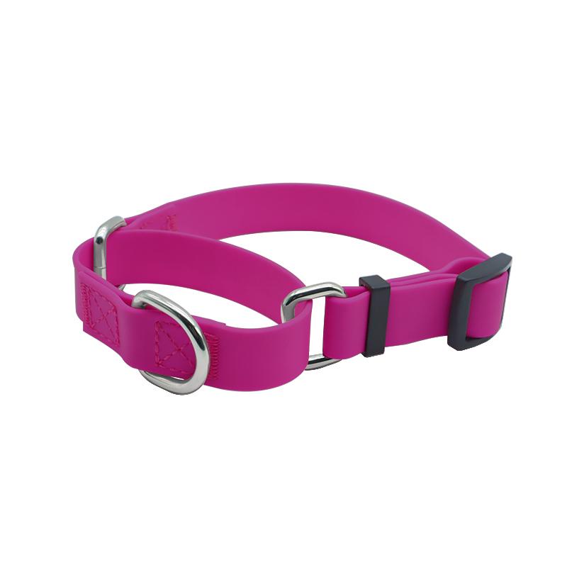 PVC Waterproof Dog Collar Nylon Comfort Pet Collar With Handle for Small Medium Large Dogs