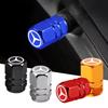 Car Tire Valve Cap Aluminum Tire Valve Stems Cap For Mercedes Benz B/C/E/S Class W203 W204 W205 W210 W211 W212 W221 Accessories uuu1