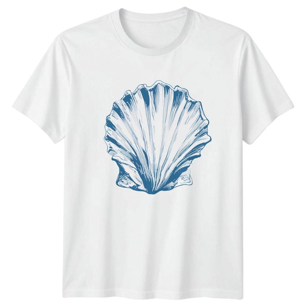 Seashell Graphic Unisexs TShirt Unisexs Tee Ocean Lover Unisex Top S