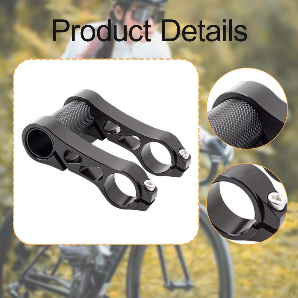 Prodlužovač řídítek, Prodloužení s dvojitou montážní objímkou, Nástavec na představec