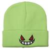 Anime Cartoon Embroidered Knitted 100% Acrylic Street Style Beanie Hat Autumn Winter Beach Warm Travel Gengar Adults Unisex
