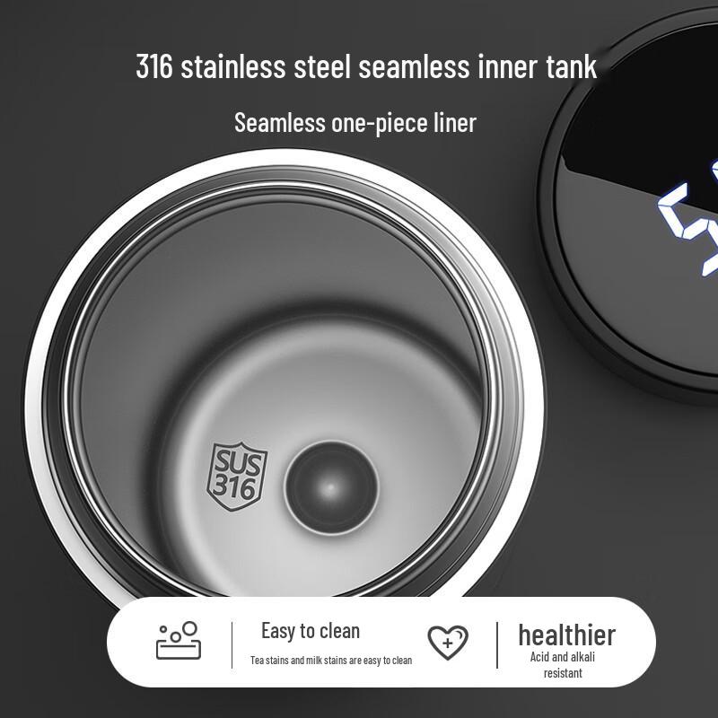 BeiYiPin Kubek termiczny ze stali nierdzewnej 316, Edycja limitowana Rok Smoka