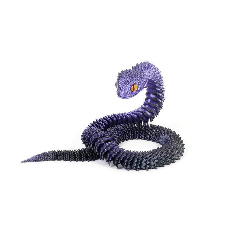 3D-печатный шарнирный мини-дракон-змея, подвижная модель-симулятор змеи, вращающийся декор, игрушка для детей и взрослых, подарок 30/40 см 30cm