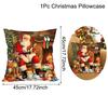 Christmas Cushion Cover Santa Decorative Throw Pillow Case Christmas Decorations For Home Navidad Natal Gifts New Year