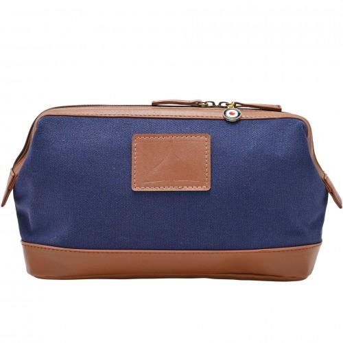 RAF Canvas & Faux Leather Washbag - Vulcan