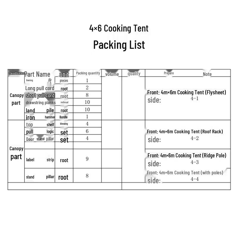 Rubisheng Outdoor Field Training & Cooking Tent System