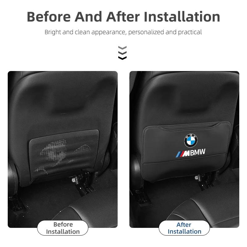 Car Sticker Hot 2025 Car Seat Back Anti Kick Pad Child Anti-Scratch Protective Mat For BMW E46 E39 E90 E60 E36 F30 F10 E34 X5 E5