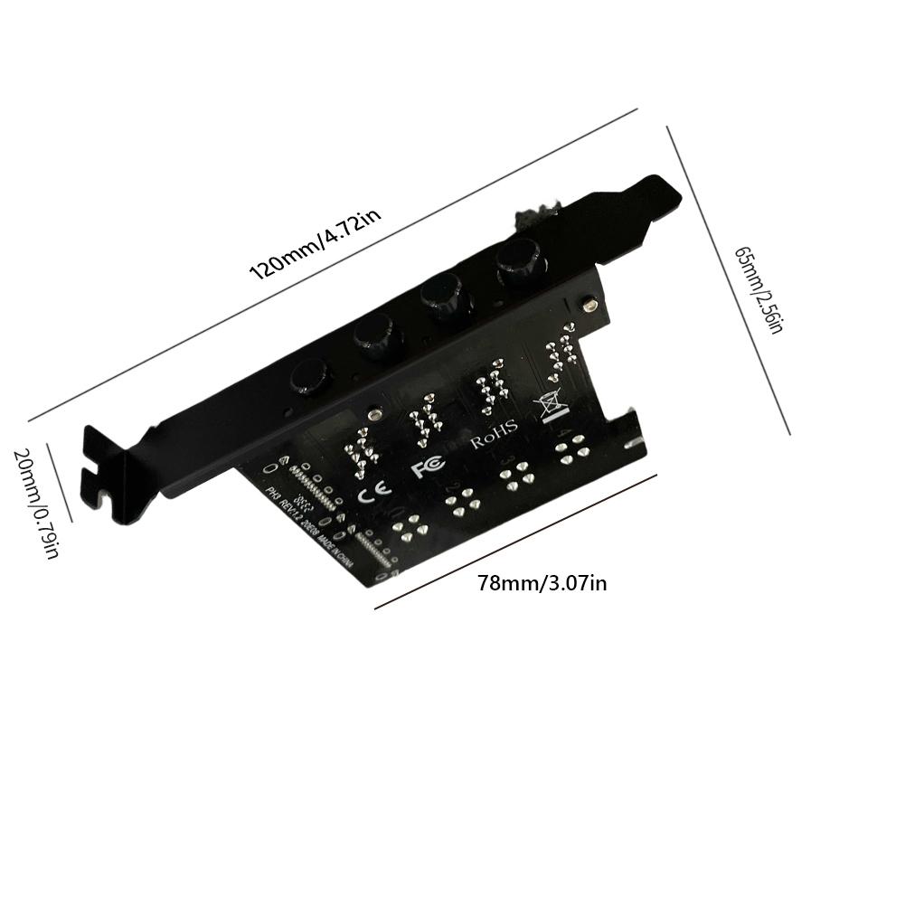Power Expansion Card Dual Channel Hard Drive PCI Expansion Card 4 Bit Free PCI Bit Expansion with SATA Cable Power Control SSD