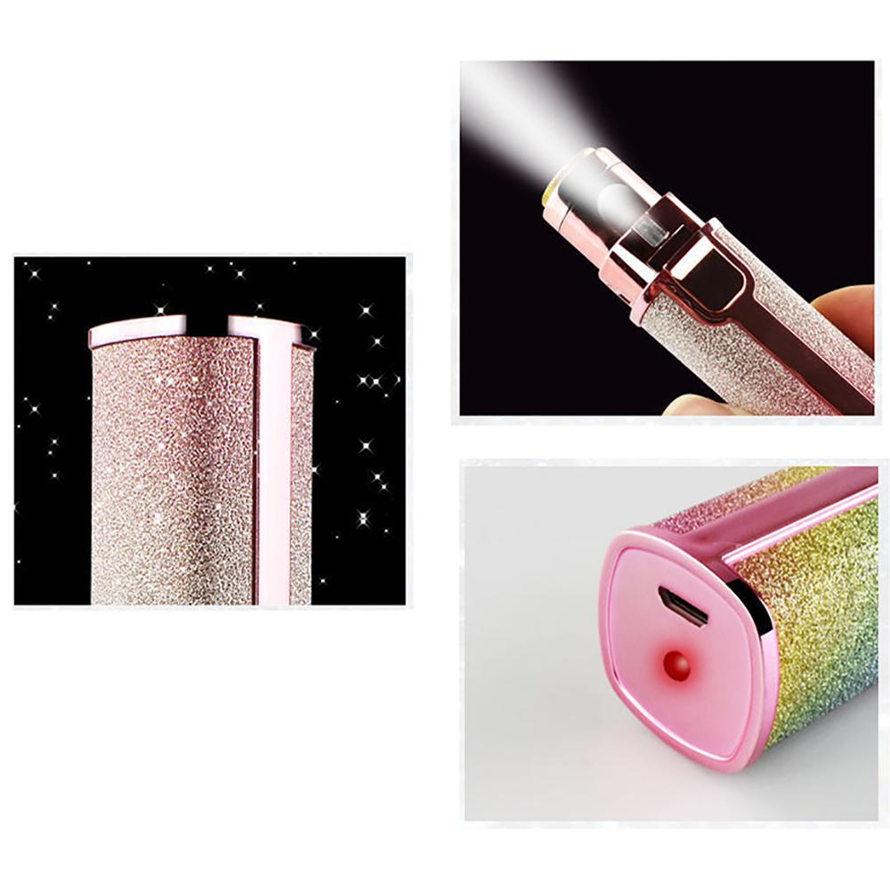 1x2in1 Electric Eyebrow Face Hair Remover Painless Facial Trimmer Razor Epilator