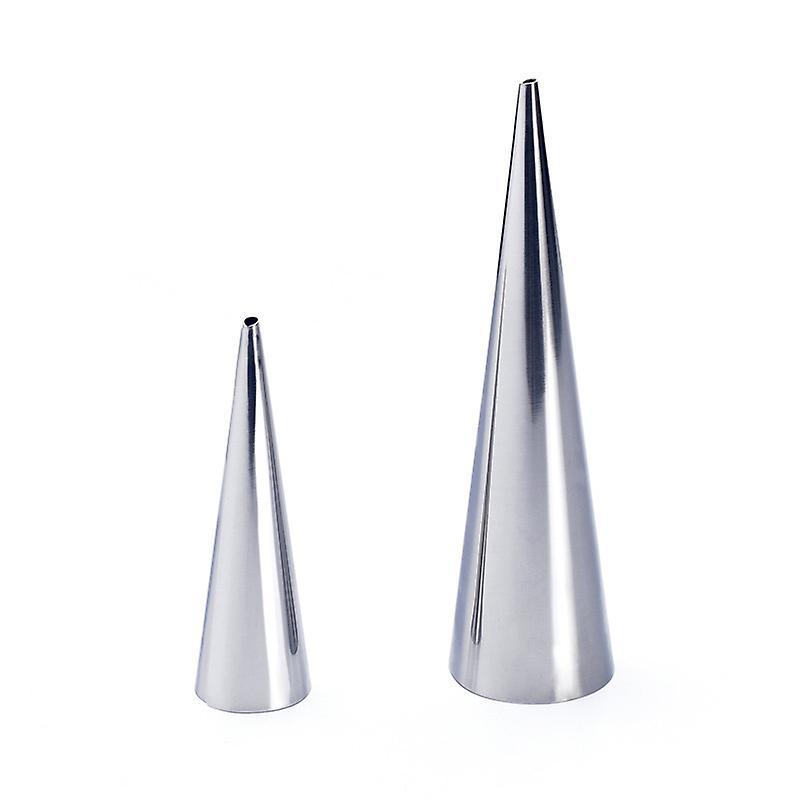 24pcs Conical Stainless Steel Large Screw Croissant Tool Baking Pastry Cones Shape New