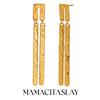 MamacitaSlay Vintage U-Shaped Rectangular Drop earrings women Gold Plated Waterproof 316L stainless steel jewelry woman