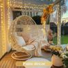 1Pack, 5M/10M/20M/30M LED Solar Outdoor Fairy String Lights With 8 Modes For Wedding, Party, Balcony, Patio, Eave, Tree, Garden, Christmas Decoration