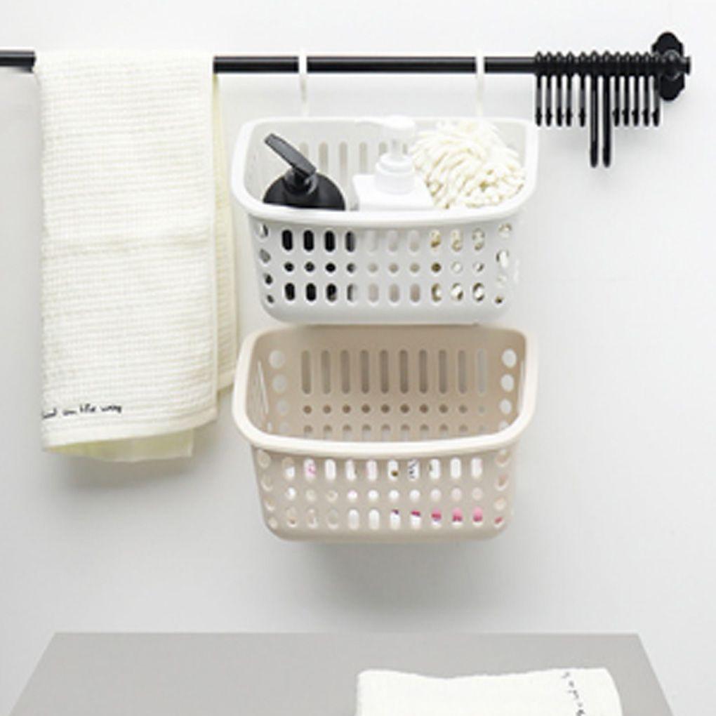 Container Kitchen Bathroom Basket Rack Shower Shelf Storage Suction Cups