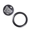 Black Engine Start Stop Button Cover Switch Trim for Ford Ranger +