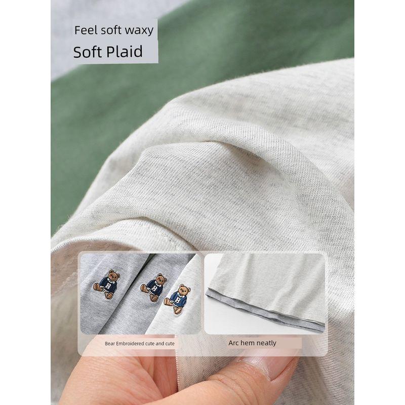 European Boys' Raglan Spring Wear T-shirt Pure Cotton New Spring Wear Easiest for Match Baby Toddler Bottoming Shirt Tops Kids Children's Clothing