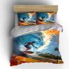 Surfer, ocean, wave, palm trees. Bedding sets Duvet cover sets Duvet covers Pillowcases(1 * Duvet Cover 2 * Pillowcases without duvet insert)