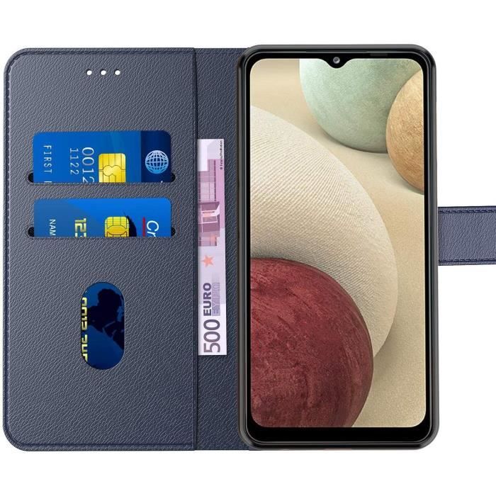 Coque de protection - Samsung - A33 5G - Bleu Marine - Anti Rayure - Anti-Choc - Etui portefeuille