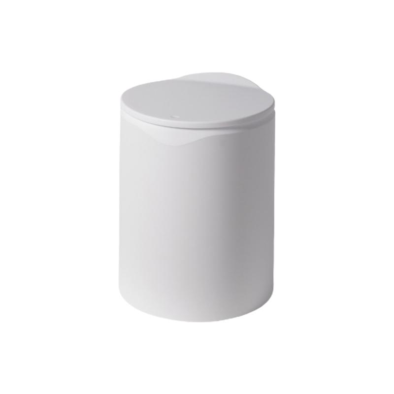 

Мусорное ведро с ручным прессом и крышкой, двухслойное съемное мусорное ведро X3UC small белый