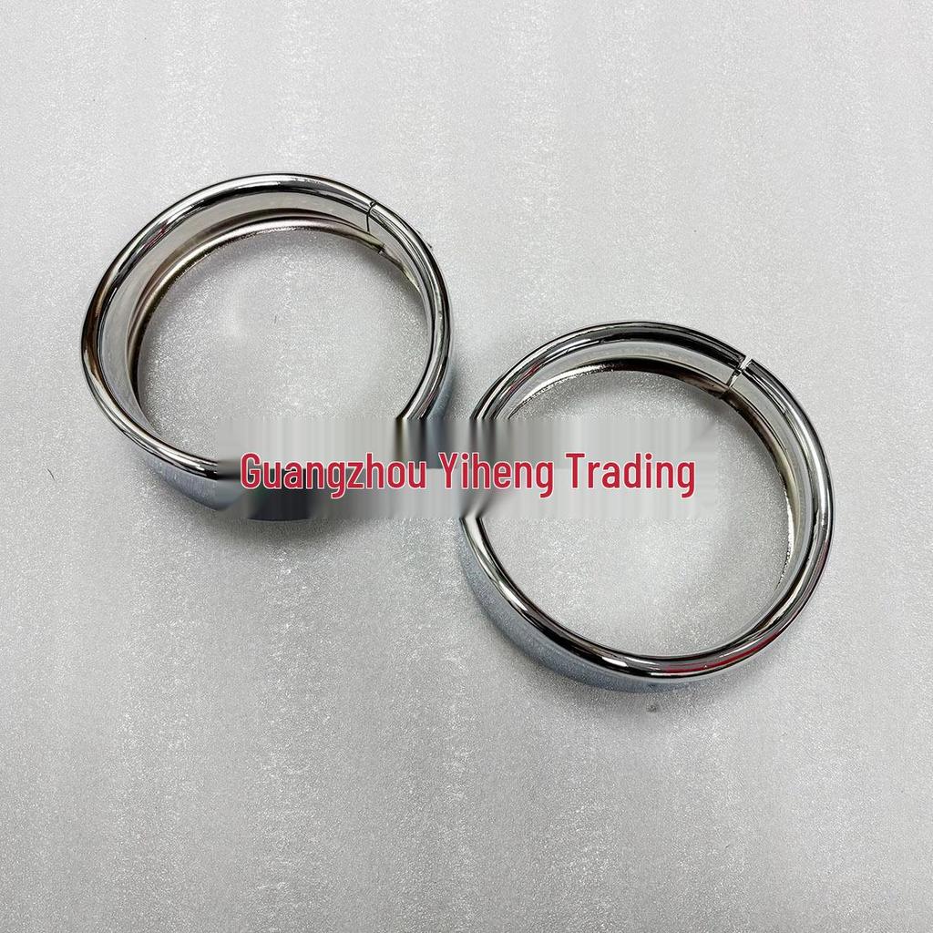 4.5-Inch Visor Fog Light and Headlight Trim Ring for Harley