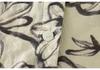 Autumn 2025 Floral Retro Style V-Neck Cotton Linen Shirt - Artistic Ink Painting, Age-Reducing, Plus Size Casual Top