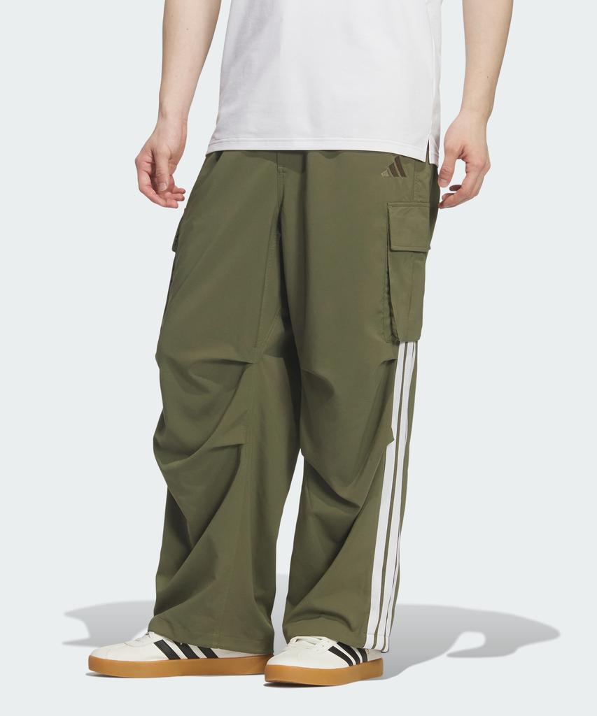ADIDAS Loose Fit Light Woven Cargo Pocket Straight Leg Pants Kq6924