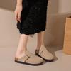 Retro Birken bag head slippers women's outer wear 2025 spring and summer new thick bottom one pedal Boken casual lazy half drag
