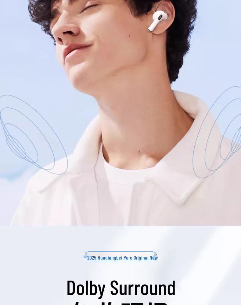 2026 7th Gen Bluetooth Wireless Noise-Cancelling Earbuds: Long Battery Life, Top Configuration, Compatible with Apple