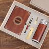 2026 Well Sell Custom-Made Redwood Notebook Corporate Gift Set for Clients Graduation Edition