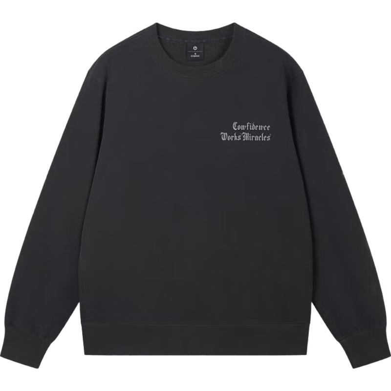 

Jingdong Original Men s Heavyweight Fleece-lined Round Neck Sweatshirt XXL