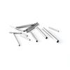 Stainless Steel Pass-through Tube Bracelet Connector Simple Handmade Hollow Designer Tube Necklace Beading DIY Jewelry Findings