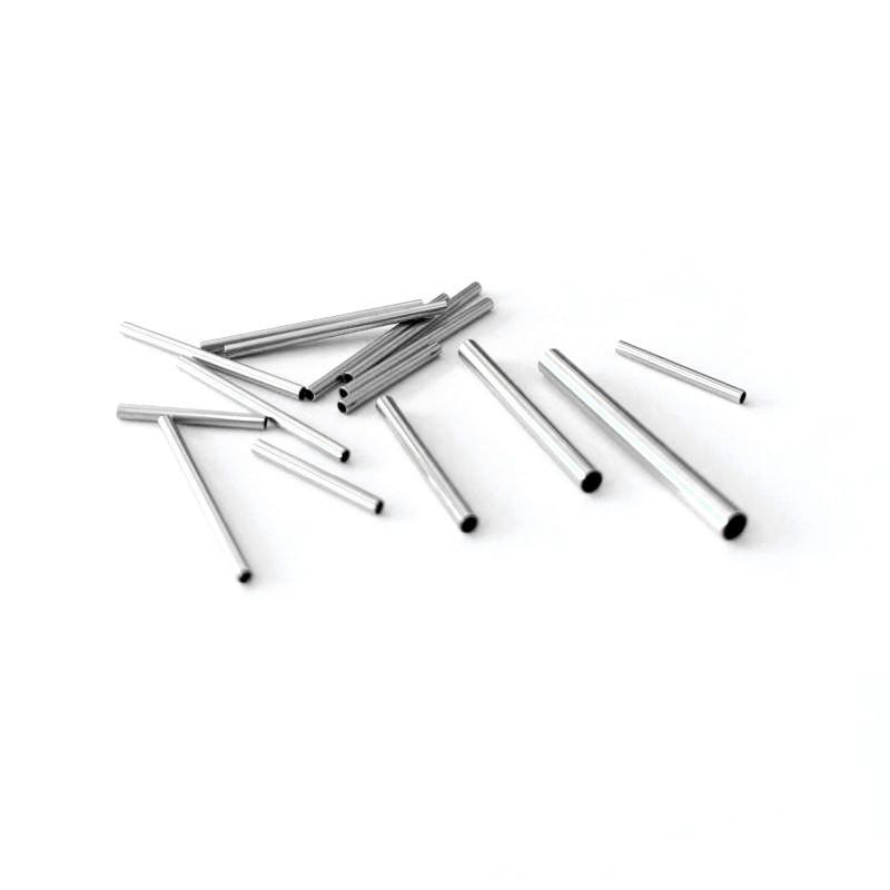Stainless Steel Pass-through Tube Bracelet Connector Simple Handmade Hollow Designer Tube Necklace Beading DIY Jewelry Findings