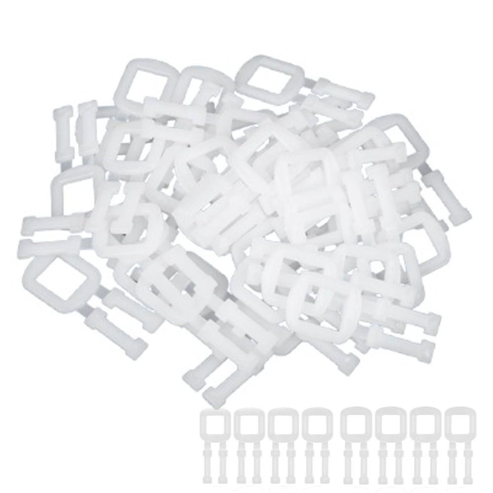 White Packing Strap Buckle Transparent Belt Buckle Plastic Packing Buckle Bundle Newspapers