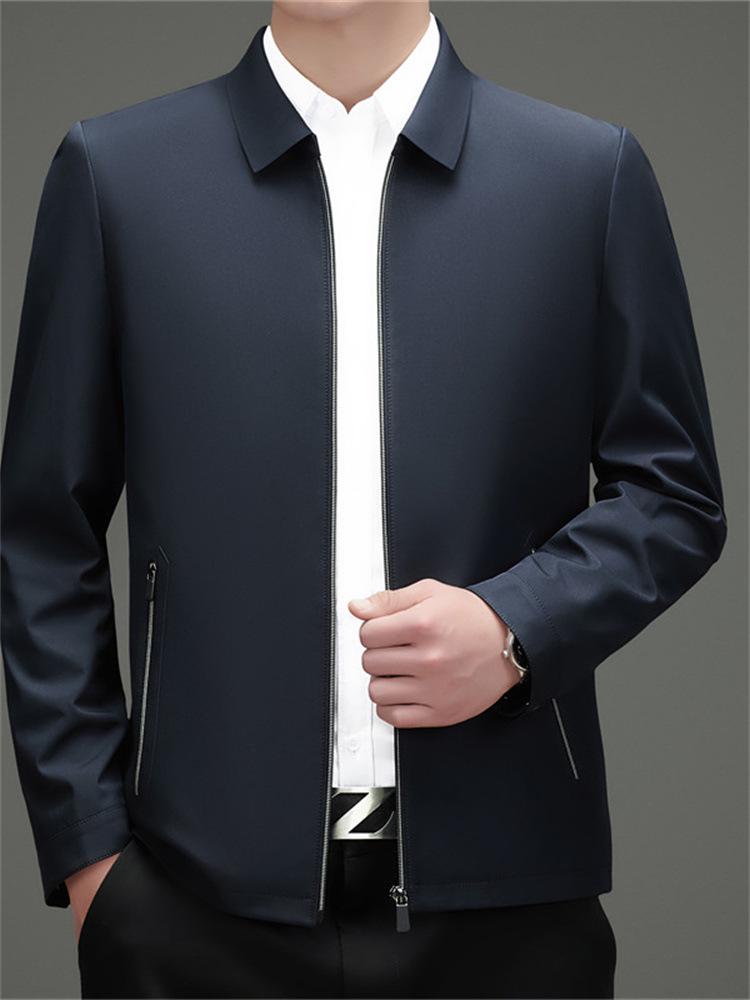2026 Spring Men's Lapel Jacket: Dad-Style, Business Casual & Fashionable Outerwear