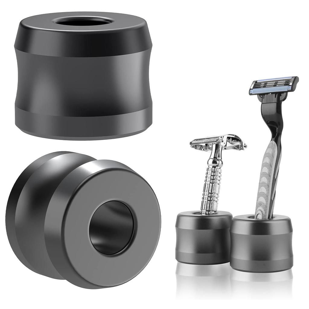 Safety Razor Stand Aluminum Alloy Men Shaver Holder For Bathroom Organizer Manual Beard Shaver Rack
