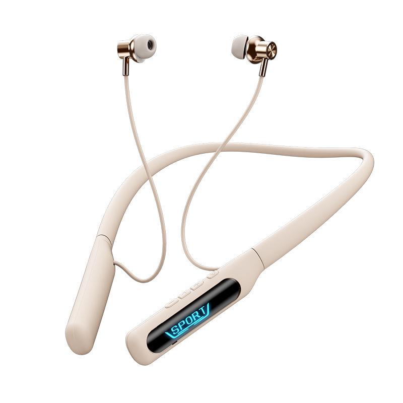 Cross-Border Sports Bluetooth Earphones: In-ear, Neck-Hanging, Heavy Bass, Long Battery Life
