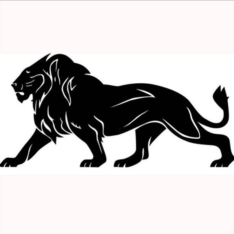Car Sticker Walking Lion Pattern Vinyl Decals Motorcycle Car Stickers Personality Car-styling