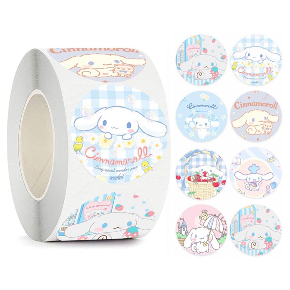 500PCS Cute Kuromi Pochacco My Melody Cartoon Stickers Roll Laptop Scrapbook Phone Diary Kawaii Aesthetic Sticker Decal Kids Toy
