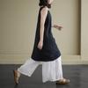 Johnature Summer Solid Color Shirt Simple Impermeable Thin Inner Camisole Base Layer Long Tops