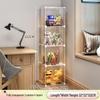 Transparent Lego Brick Display Cabinet: Dustproof Acrylic Storage for Figurines