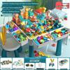 Children's Building Block Table: Educational Ball Track Puzzle Toy for Ages 3-6